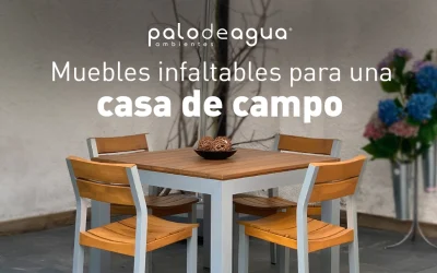 Muebles infaltables en una casa de campo